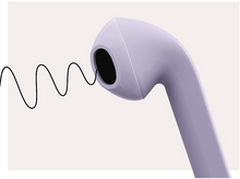 Charger l'image dans la galerie, Écouteur avec un graphique d'onde noir.
