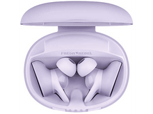 Charger l'image dans la galerie, Écouteurs lilas ouverts dans un étui de chargement. La marque FRESH REBEL est visible.
