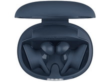 Charger l'image dans la galerie, Étui d'écouteurs bleu, ouvert avec les écouteurs à l'intérieur.
