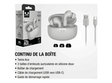 FRESH N REBEL Écouteurs sans fil Twins Ace Ice Grey (3TW3200IG)