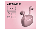 FRESH N REBEL Écouteurs sans fil Twins Ace Pastel Pink (3TW3200PP) Oreillettes sans fil Rose