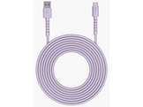 FRESH N REBEL FlexWave Câble USB-A vers USB-C en silicone tressé Dreamy Lilac