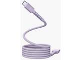 FRESH N REBEL FlexWave Câble USB-A vers USB-C en silicone tressé Dreamy Lilac