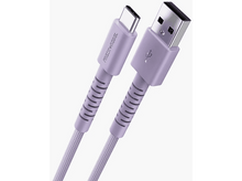 Charger l&#39;image dans la galerie, FRESH N REBEL FlexWave Câble USB-A vers USB-C en silicone tressé Dreamy Lilac
