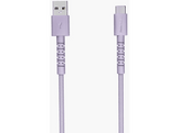 FRESH N REBEL FlexWave Câble USB-A vers USB-C en silicone tressé Dreamy Lilac
