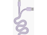 FRESH N REBEL FlexWave Câble USB-A vers USB-C en silicone tressé Dreamy Lilac