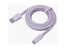 Charger l&#39;image dans la galerie, FRESH N REBEL FlexWave Câble USB-A vers USB-C en silicone tressé Dreamy Lilac
