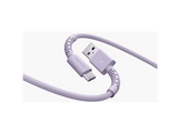 FRESH N REBEL FlexWave Câble USB-A vers USB-C en silicone tressé Dreamy Lilac