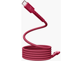 FRESH N REBEL FlexWave Silicone Braided 100W Câble USB-C 2 m Berry Red