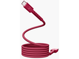 FRESH N REBEL FlexWave Silicone Braided Câble USB-A vers Câble USB-C 2 m Berry Red
