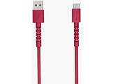 FRESH N REBEL FlexWave Silicone Braided Câble USB-A vers Câble USB-C 2 m Berry Red