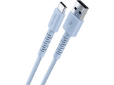 FRESH N REBEL FlexWave Silicone Braided Câble USB-A vers Câble USB-C 2 m Vivid Blue