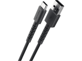FRESH N REBEL FlexWave Silicone Braided Câble USB-A vers Câble USB-C 70 cm Storm Grey