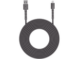 FRESH N REBEL FlexWave Silicone Braided Câble USB-A vers Lightning 2 m Storm Grey