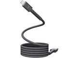 FRESH N REBEL FlexWave Silicone Braided Câble USB-C vers Lightning 70 cm Storm Grey