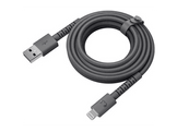 FRESH N REBEL FlexWave Silicone Braided Câble USB-C vers Lightning 70 cm Storm Grey
