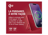 FRESH N REBEL Magnet Wireless Powerbank 10000 mAh Qi2 15W - Berry Red