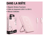 FRESH N REBEL Magnet Wireless Powerbank 10000 mAh Qi2 15W - Pastel Pink