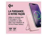FRESH N REBEL Magnet Wireless Powerbank 10000 mAh Qi2 15W - Pastel Pink