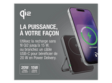 FRESH N REBEL Magnet Wireless Powerbank 10000 mAh Qi2 15W - Storm Grey