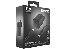 Charger l&#39;image dans la galerie, FRESH N REBEL Mini Chargeur USB-C PD 20 W avec Câble Apple Lightning Storm Grey (2WCL20SG)
