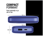 FRESH N REBEL Powerbank 10.000 mAh 20W PD USB-C Bleu (2PBP10000TB)