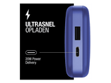 FRESH N REBEL Powerbank 10.000 mAh 20W PD USB-C Bleu (2PBP10000TB)
