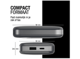 FRESH N REBEL Powerbank 10.000 mAh 20W PD USB-C Gris (2PBP10000SG)
