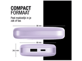 FRESH N REBEL Powerbank 10.000 mAh 20W PD USB-C Mauve (2PBP10000DL2)