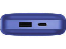 Charger l'image dans la galerie, Étui de chargement bleu avec ports USB et USB-C.

