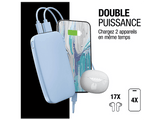 FRESH N REBEL Powerbank 12000 mAh 20W Charge rapide Bleu clair (2PB12100VB)