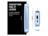 FRESH N REBEL Powerbank 12000 mAh 20W Charge rapide Bleu clair (2PB12100VB)