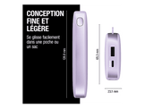 FRESH N REBEL Powerbank 12000 mAh 20W Charge Rapide Mauve (2PB12100DL2)