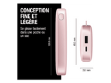 FRESH N REBEL Powerbank 12000 mAh 20W Charge rapide Rose (2PB12100PP)