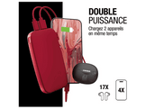 FRESH N REBEL Powerbank 12000 mAh 20W Charge Rapide Rouge (2PB12100BR)