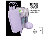 FRESH N REBEL Powerbank 18000 mAh 20W Charge Rapide Mauve (2PB18100DL2)