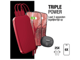 FRESH N REBEL Powerbank 18000 mAh 20W Charge Rapide 20W Rouge (2PB18100BR)