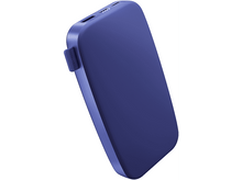 Charger l&#39;image dans la galerie, Une batterie externe rectangulaire bleu foncé. Vue en angle, isolée sur fond blanc.
