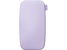 Charger l&#39;image dans la galerie, Une batterie externe rectangulaire, violet clair, avec une petite boucle en haut à droite. Fond blanc.
