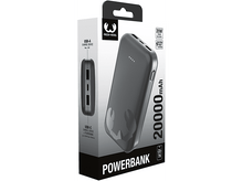 Charger l&#39;image dans la galerie, Une powerbank dans une boîte, avec une powerbank noire et un fond blanc.
