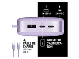 FRESH N REBEL Powerbank 24000 mAh 20W Charge rapide Mauve (2PB24100DL2)