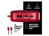 FRESH N REBEL Powerbank 24000 mAh 20W Charge rapide Rouge (2PB24100BR)