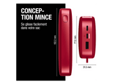 FRESH N REBEL Powerbank 24000 mAh 20W Charge rapide Rouge (2PB24100BR)