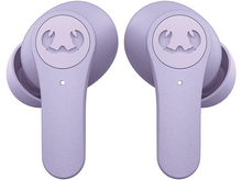 Charger l'image dans la galerie, Deux écouteurs sans fil violets clairs avec logo, sur fond blanc.
