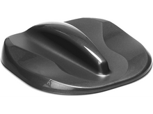 Charger l&#39;image dans la galerie, Accessoire de toit de voiture gris foncé, courbé, sur fond blanc.
