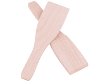 Charger l&#39;image dans la galerie, Deux spatules en bois, brun clair, se chevauchant. L&#39;une est inclinée, l&#39;autre plate.
