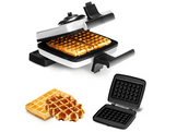 FRIFRI Moule à gaufres Bruxelles et Liège 4 x 6 Noir (FM0021)