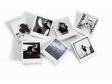 Charger l&#39;image dans la galerie, Sept photos polaroid sur une surface blanche, montrant différentes personnes et scènes, diverses couleurs.
