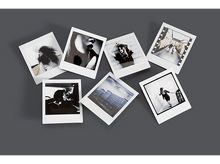 Charger l&#39;image dans la galerie, Sept photos polaroid sur une surface grise. Les photos représentent diverses scènes et personnes.
