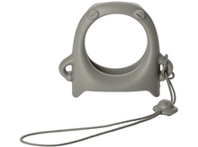 Charger l&#39;image dans la galerie, Support gris en forme d&#39;anneau avec une ficelle. Comprend deux yeux et deux oreilles.
